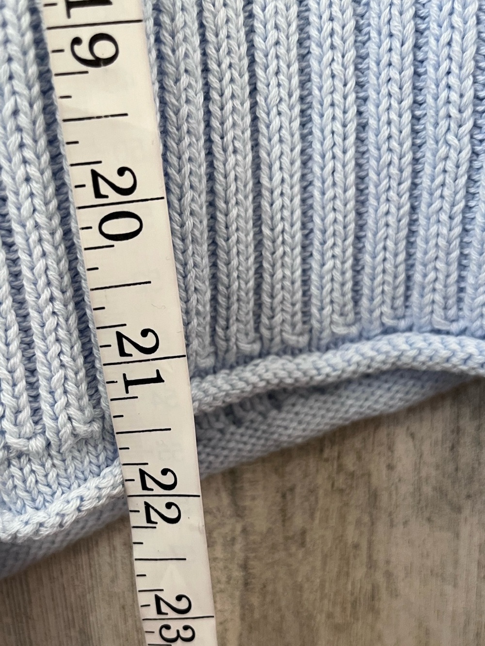 aerie Cropped Light Blue Half-Zip Knit Sweater small Nwt - Picture 6 of 8
